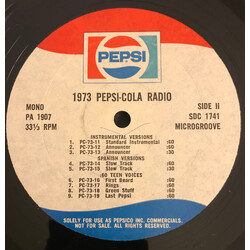 No Artist 1973 Pepsi-Cola Radio Vinyl 12" USED
