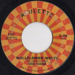 Sarah Vaughan Wallflower Waltz USED VINYL 7INCH 45 RPM SINGLE