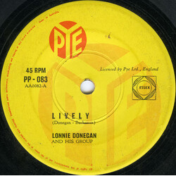 Lonnie Donegan Lively USED VINYL 7INCH SINGLE 45 RPM