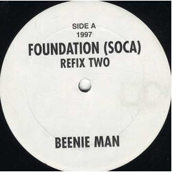 Beenie Man Foundation (Refix) USED VINYL 12INCH 33 S RPM UNOFFICIAL RELEASE 45 RPM
