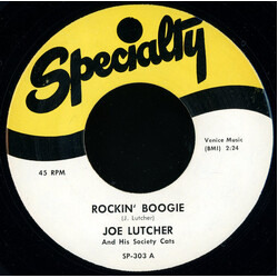 Joe Lutcher & His Society Cats Rockin' Boogie / Blues For Sale USED VINYL 45 RPM 7INCH REISSUE