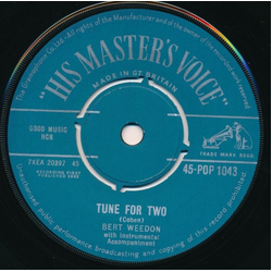 Bert Weedon Tune For Two / Some Other Love Vinyl 7" USED