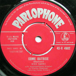 Mike Sarne Come Outside Vinyl 7" USED