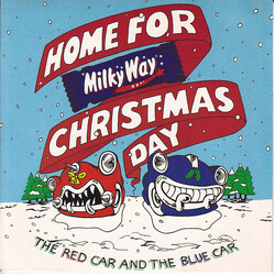 The Red Car And The Blue Car Home For Christmas Day USED VINYL 7INCH 45 RPM