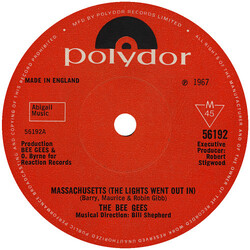 Bee Gees Massachusetts (The Lights Went Out In) USED VINYL 7INCH 45 RPM SINGLE MONO
