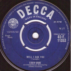 Eden Kane Well I Ask You USED VINYL 7INCH 45 RPM SINGLE