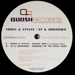 Force & Styles / Sy & Unknown Pacific Sun (Sy & Unknown Remix) / Product Of The Devil 2006 Vinyl 12" USED