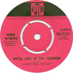 Mark Wynter We'll Sing In The Sunshine Vinyl 7" USED