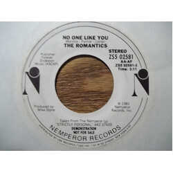 The Romantics No One Like You USED VINYL 7INCH 45 RPM SINGLE PROMO