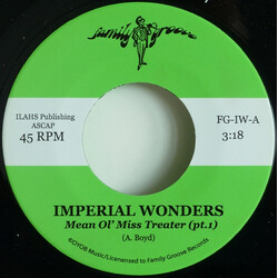 Imperial Wonders Mean Ol' Miss Treater USED VINYL 7INCH 45 RPM REISSUE