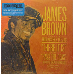 James Brown / Fred Wesley & The JB's There It Is (Live) B/W Pass The Peas (Live) USED VINYL 7INCH 45 RPM RECORD STORE DAY SINGLE LIMITED EDITION NUMBE