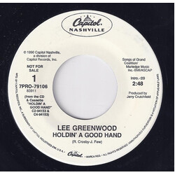 Lee Greenwood Holdin' A Good Hand USED VINYL 7INCH 45 RPM PROMO