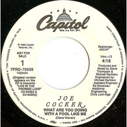 Joe Cocker What Are You Doing With A Fool Like Me USED VINYL 7INCH 45 RPM PROMO