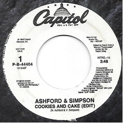 Ashford & Simpson Cookies And Cake USED VINYL 7INCH 45 RPM SINGLE PROMO