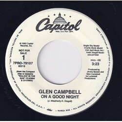 Glen Campbell On A Good Night USED VINYL 7INCH 45 RPM PROMO