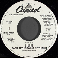 Dean Dillon Back In The Swing Of Things USED VINYL 7INCH 45 RPM PROMO