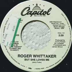 Roger Whittaker But She Loves Me / I'd Fall In Love Tonight USED VINYL 7INCH 45 RPM PROMO