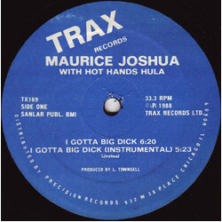 Maurice Joshua / Hula I Gotta Big Dick VINYL 12" USED