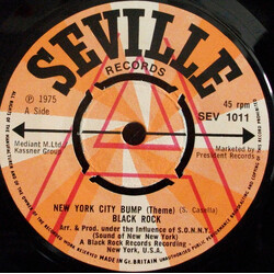 Blackrock New York City Bump USED VINYL 7INCH 45 RPM PROMO