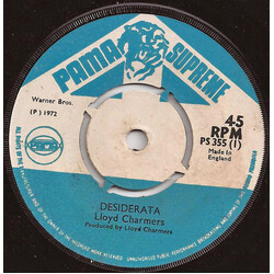 Lloyd Charmers / The Now Generation Desiderata / Desiderta Music USED VINYL 7INCH