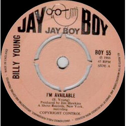 Billy Young (2) I'm Available / A Sweet Woman USED VINYL 7INCH