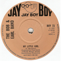 The Bob & Earl Band My Little Girl USED VINYL 7INCH SINGLE