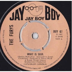 The Furys (13) What Is Soul USED VINYL 7INCH 45 RPM REISSUE