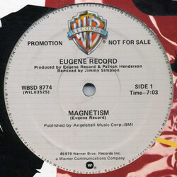 Eugene Record Magnetism USED VINYL 12INCH 33 S RPM PROMO SINGLE