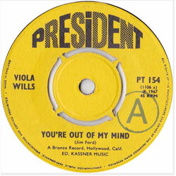 Viola Wills You're Out Of My Mind USED VINYL 7INCH 45 RPM