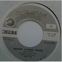 James Nixon / Past, Present, Future Behind Closed Doors / Boogie Bones USED VINYL 7INCH 45 RPM SINGLE PROMO