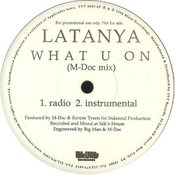 LaTanya What U On USED VINYL 12INCH 33 S RPM PROMO