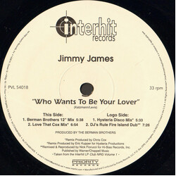 Jimmy James Who Wants To Be Your Lover VINYL 12" USED