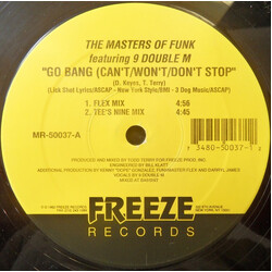 The Masters Of Funk / Nine Go Bang (Can't / Won't / Don't Stop) VINYL 12" USED
