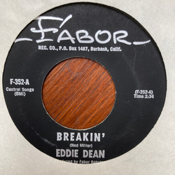 Eddie Dean Breakin' Vinyl 7" USED