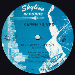 Karen Silver Make Me Feel Alright USED VINYL 12INCH 33 S RPM SINGLE