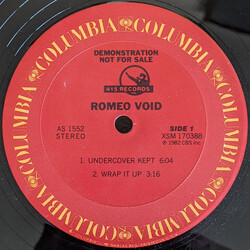 Romeo Void Untitled ("Benefactor" LP Promo) USED VINYL 12INCH 33 S RPM PROMO