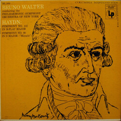 Joseph Haydn / Bruno Walter / The New York Philharmonic Orchestra Symphony No. 102 In B-Flat Major & Symphony No. 96 In D Major ("Miracle") Vinyl LP U