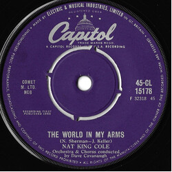Nat King Cole The World In My Arms USED VINYL 7INCH 45 RPM SINGLE