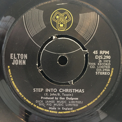 Elton John Step Into Christmas Vinyl 7" USED
