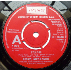 Hodges, James And Smith Situation Vinyl 7" USED
