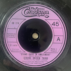 String Driven Thing But I Do / Stand Back In Amazement Vinyl 7" USED