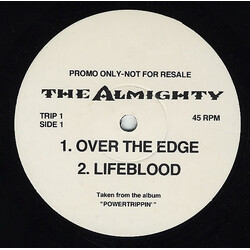 The Almighty Over The Edge USED VINYL 12INCH PROMO