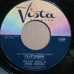 Hayley Mills / Eddie Hodges Flitterin' USED VINYL 7INCH 45 RPM