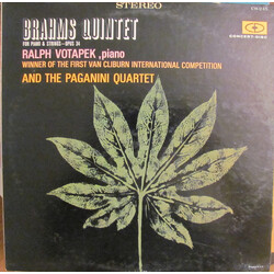 Ralph Votapek / Paganini Quartet / Johannes Brahms Quintet For Piano & Strings - Opus 34 Vinyl LP USED