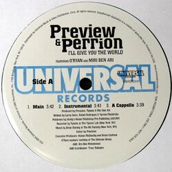 Microphone Preview / Perrion I'll Give You The World USED VINYL 12INCH PROMO