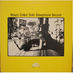 Maury Coles Maury Coles' Solo Saxophone Record Vinyl LP USED
