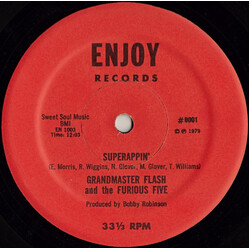 Grandmaster Flash & The Furious Five Superappin' USED VINYL 12INCH 33 S RPM