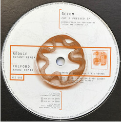 Geiom Cut + Pressed EP USED VINYL 12INCH 33 S RPM EP