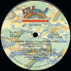 Blondie Llamame (Call Me) VINYL 12" USED