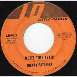 Johnny Paycheck Motel Time Again USED VINYL 7INCH 45 RPM